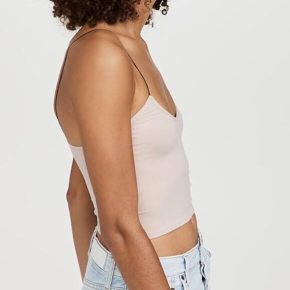 NWT Free People Women's Seamless Skinny Strap Crop Cami, ballet, XS/S - Picture 4 of 9